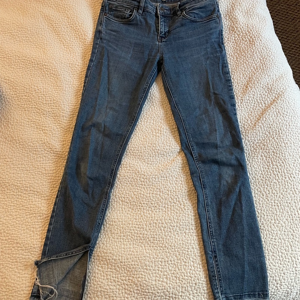 Free People Blue Skinny Jeans
